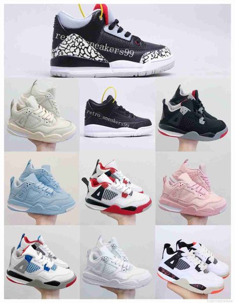 

2022 kids shoes toddler designer jumpman 3 running basketball shoe j3 childrens shoes sneaker girls boys white black sports all match sneake