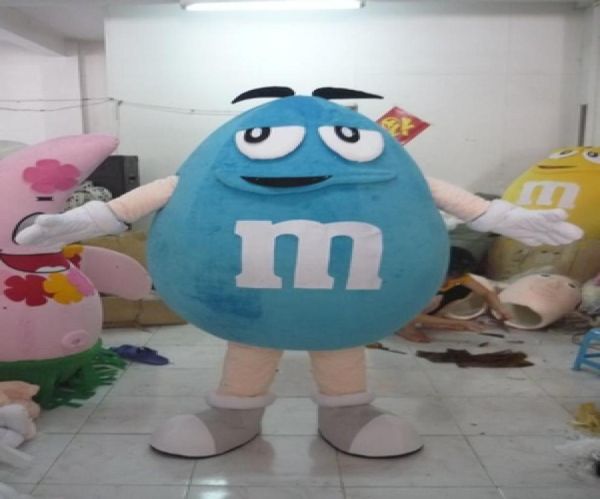 

mascot doll costume eva material red yellow chocolate m beans mascot costume candy cartoon apparel advertisement halloween dress8217308