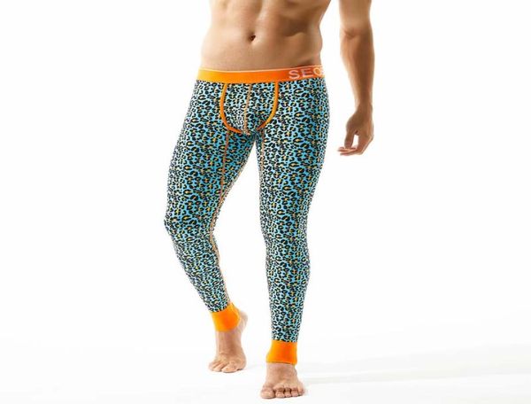 

fashion 2020 new autumn and winter leopard men long johns thermal underwear cotton mens warm thermal underwear long john7125495, Black;white