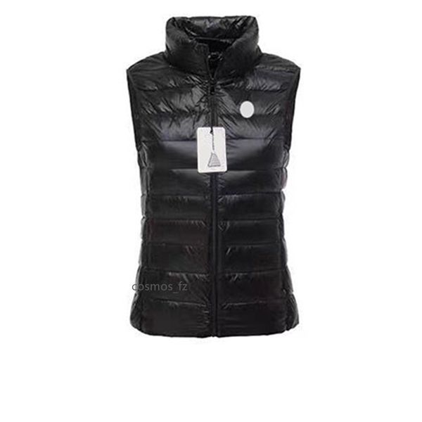 

womens vests down jacket sleeveless woman thick jackets winter outwears lady slim style puffer windbreaker vest coats asian size s-2xl, Black;white