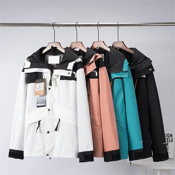 

designer thenorth jacket autumn coat fashion hooded north jackets sports windbreaker winter warm couple outdoor parka windproof faced jacket, Black