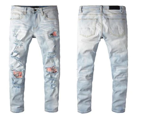 

mens jeans slimleg jeans famous vld2 casual brand designers design white slim fashionable jeans diesel motorcycle trousers pants 3757877, Blue