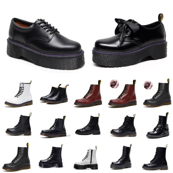 

men women boots platform triple black outdoors casual shoes eur 36-45