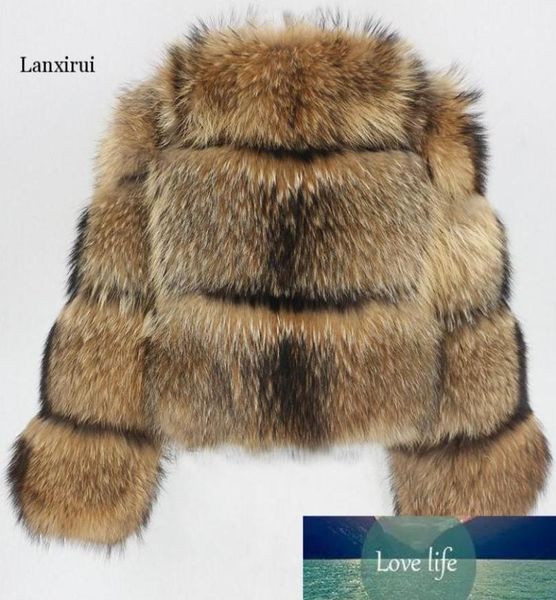 

winter jacket women big fluffy artificial fur coat fake raccoon fur thick warm outerwear streetwear no removable vesto8538822, Black