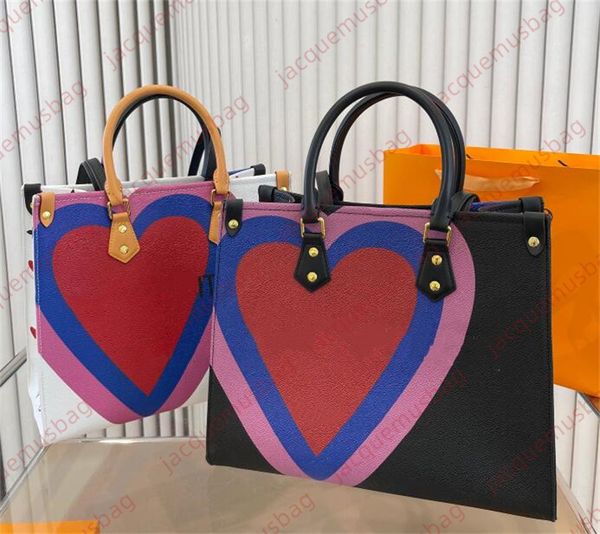 

designer onthego bags handbags totes lvbags women shoulder crossbody bag luxurys 5a love pattern monograms handbag wallet luxury on the go f