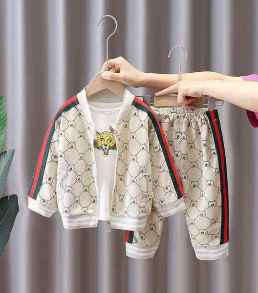 

tracksuits for bebe boys toddler casual sets baby boys clothes sets spring autumn newborn fashion cotton coatspants 3pcs y229086059, White