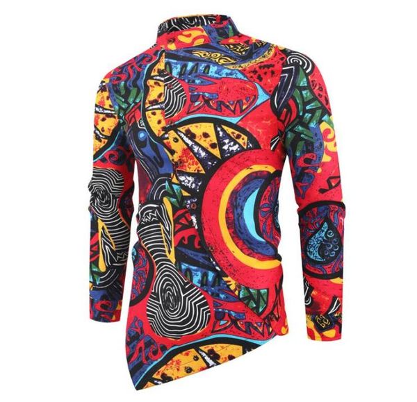 

africa clothing hip hop robe africaine dress shirts mens fashion dashiki long african clothes world apparel ethnic7434129, Red