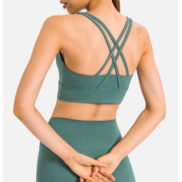 

lulu align tank vest printed lady new style breathable quick dry sports bra bodybuilding bras 4 way stretch fabric running yoga bras lemons, White