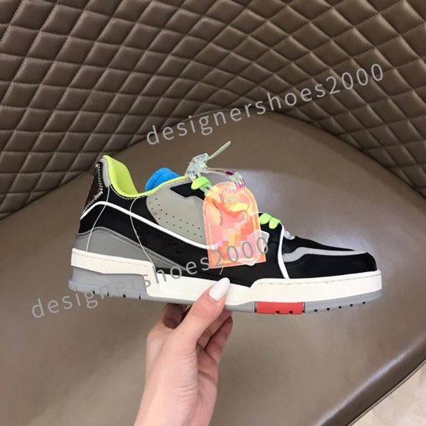 

2023 luxury sneakers spanish designer sports shoes women men fashion casual shoes comfortable nonslip soles cowhide size39-44 rd1012, Black