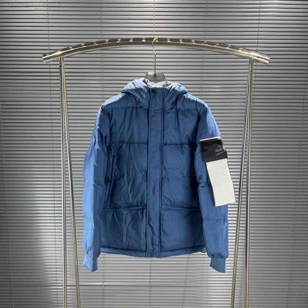 

designers mens down jacket winter reflective cotton metal nylon waterproof and warm thickened jackets coats stone 6lbt, Black