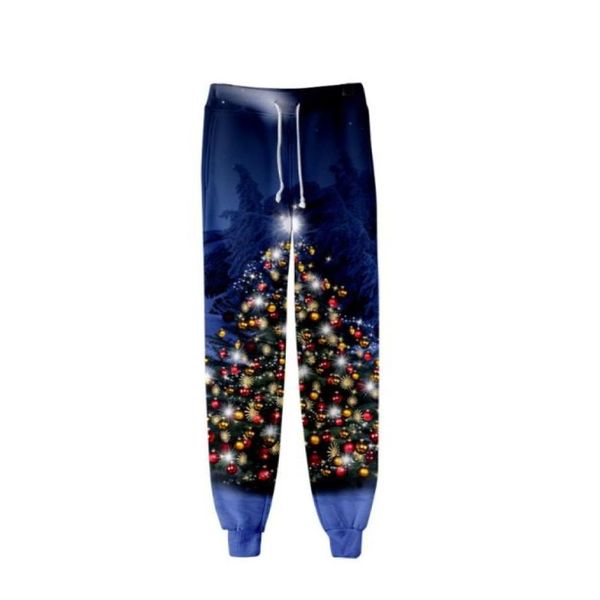 

men039s pants novelty women sweatpants casual long creative christmas trousers jogger pant merry clothing2065411, Black