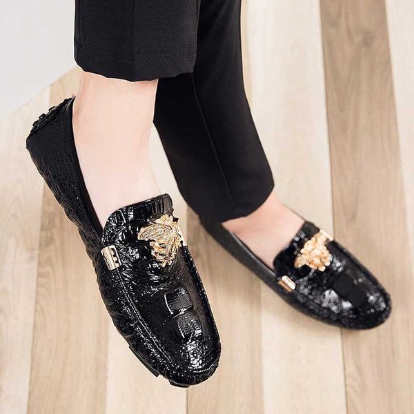 

running shoes brand casual shoes men's leather shoes snake pea shoes spring summer leather ladies moccasin loafers 230803