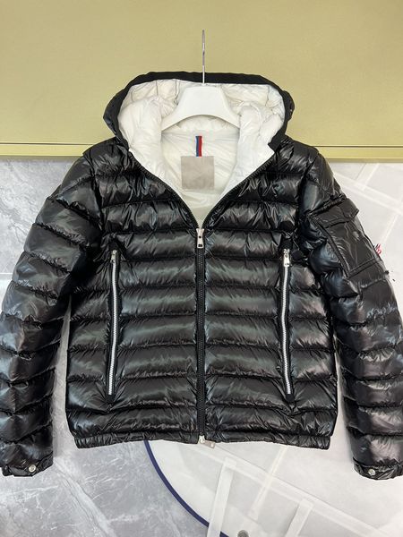 

designer mens winter down jacket parkas salzman monclair france paris luxury man hooded puffer moncl moncle monler outerwear coat clothing12, Black