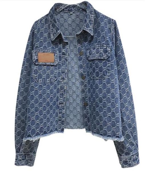 

spring autumn women's jackets embroidery rhine denim coat loose slimming jeans jacket women long sleeves fashion 996968, Black;brown