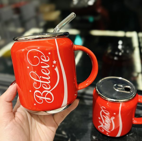 

the latest 14.5oz ceramic coffee straw mug cup, many styles of choice, support customization of any logo