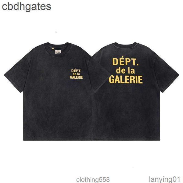 

hip-hop shirt letter mens old t dept galleryes washed shirts splash-ink 2023 street oversize short sleeve cpu4, White;black