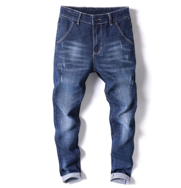 

men039s jeans 2021 cotton men denim trousers soft mens pants spring autumn jean fashion large big4310232, Blue