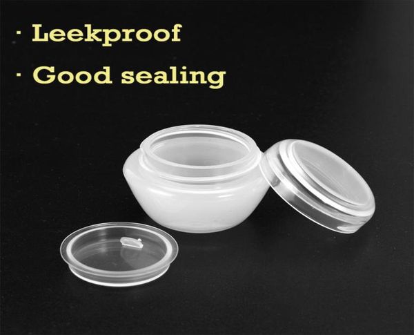 

10pcsset refillable cream jar plastic mushroom shape face cream boxes lotion cosmetic bottle container spoon portable storage box4693550