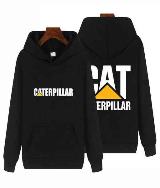 

maycaur brand trend car sweatshirt loose oversize caterpillar hoodie casual fashion solid color outdoor travel jacket h09109525838, Black