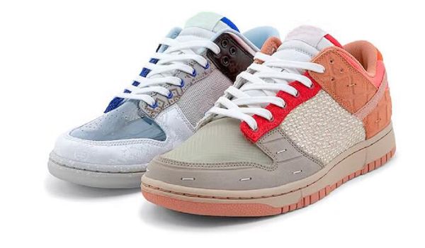 

box with clot what the running shoes men women multi color sports sneaker