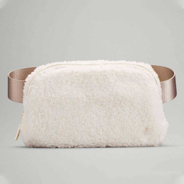 

designer lulu fanny pack belt bag bum chest yoga bag women black red bumbag mens outdoor fleece shoulder crossbody waist bags handbag niche