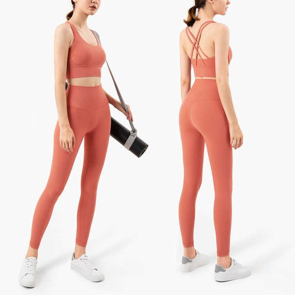 

lulu align yoga set leggings and fitness sports suits gym clothing yoga bra seamless leggings running women pant lemons, Black