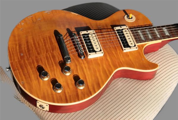 

custom slash 5 afd murphy aged signed appetite for destruction flame maple guitar