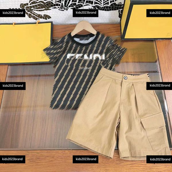 

tracksuits baby clothes kid t-shirt sets baby summer suit 2pcs letter printed short sleeved and side pocket decorative shorts, White