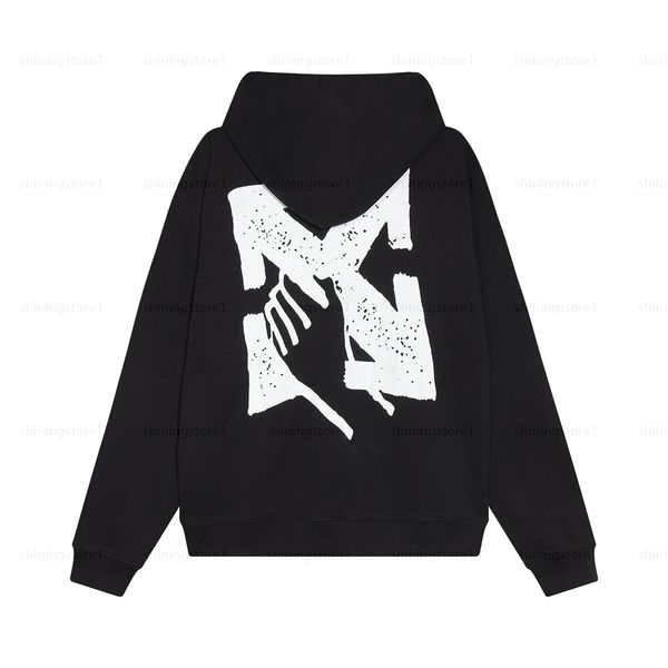 

designer hoodie high edition sweater 1:1 crafted fine pure white black pattern sweater made of pure cotton material high edition