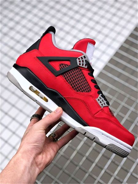 

excellent basketball shoes jumpman 4 university red black sp og man/woman sport sneaker with original box fast delivery