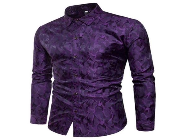 

ethnic clothing african camouflage men long sleeve fashion dashiki bazin rich print plus size casual fit shirts costume7552920, Red