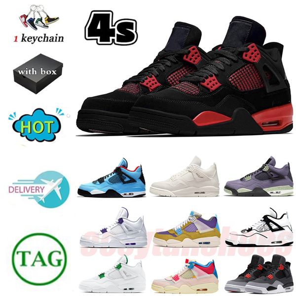 

2023 jumpman 4 basketball shoes cacao wow canyon purple red thunder olive canvas pine green womens mens outroor sports sneakers