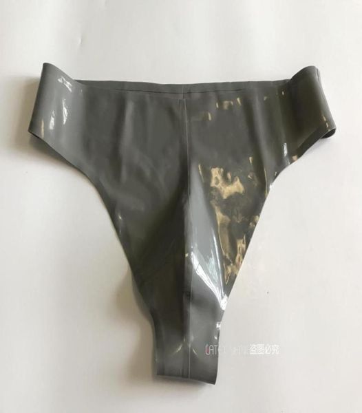 

men039s g strings silver fetish latex briefs front crotch 3d tailor rubber underwear6050510, Black;brown
