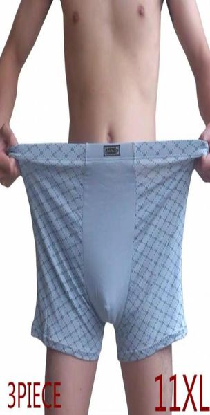 

underpants plus size men039s boxer panties underpant lot big 11xl loose under wear large short cotton 9xl underwear male6960617, Black;white
