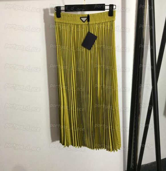 

womens pleated skirts tide triangle midi skirt summer ins fashion street stryle skirt2590844, Black