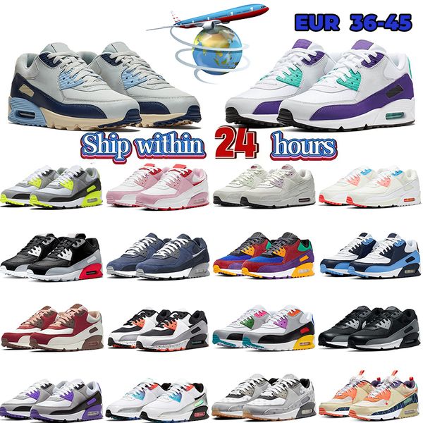 

lassic 90 90s men women running shoes og designer bred am total be true camo green grape infrared men trainers sneakers