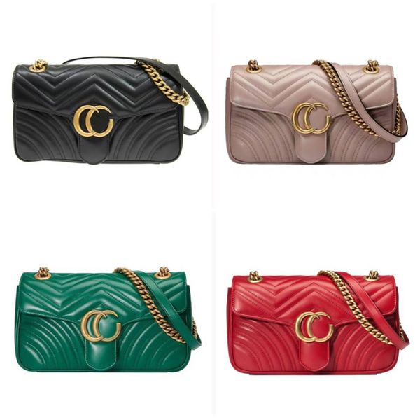 

designers bags women shoulder bag marmont handbag 3 size real leather lady fashion metallic handbags classic crossbody clutch pretty 03
