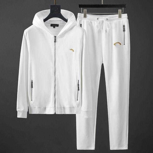 

designer tracksuit men's and women's men's hooded sweatshirt sportswear set, men's spring and autumn trend fashion medus, Gray