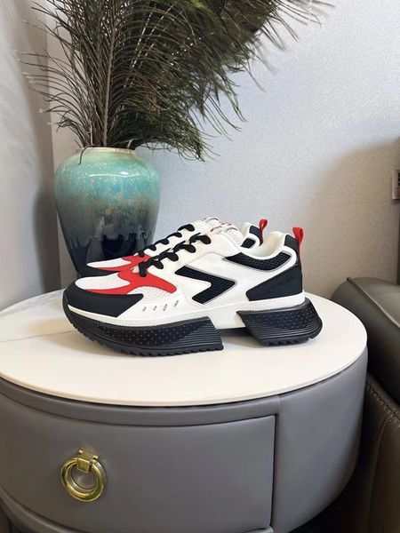 

designer flat sneaker virgil trainer casual shoes denim canvas leather white green red blue letter overlays fashion platform 0808, Black