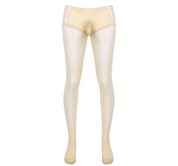 

men039s socks tight skinny pantyhose stocking for mens erotic lingerie costume seethrough lace patchwork hosiery underwea2513620, Black