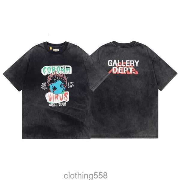 

hip-hop shirt letter mens old t dept galleryes washed shirts splash-ink 2023 street oversize short sleeve cpu4 14, White;black