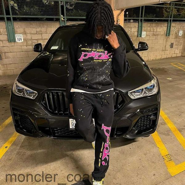

mens pants designer pink sp5der tech fleece pant 555555 black sp5der tracksuit young thug spider designer spider hoodie spider 555 hoodies c