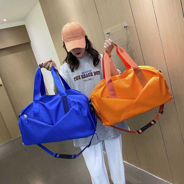 

new high capacity travel bag dry wet separation swimming fitness bag fashion one shoulder crossbody yoga bag