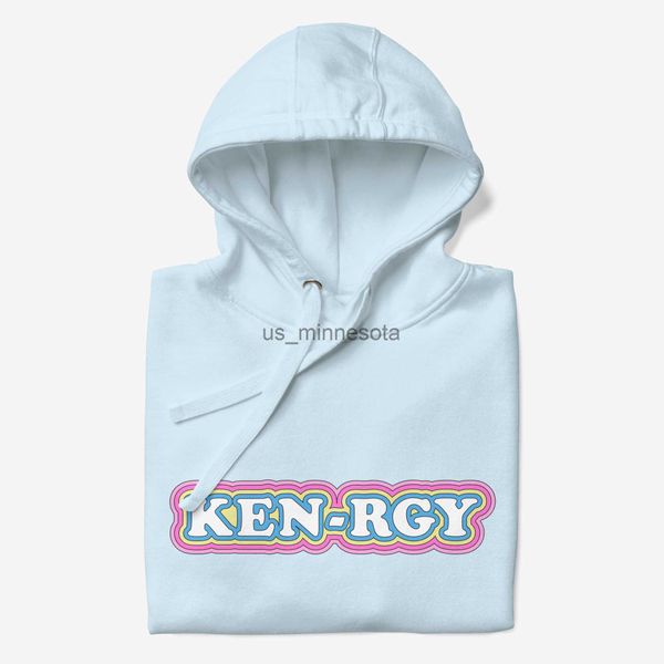 

men's hoodies sweatshirts i am kenough kenrgy hoodie merch fashion long sleeve streetwear men women 2023 movie cosplay funny sweatshirt, Black