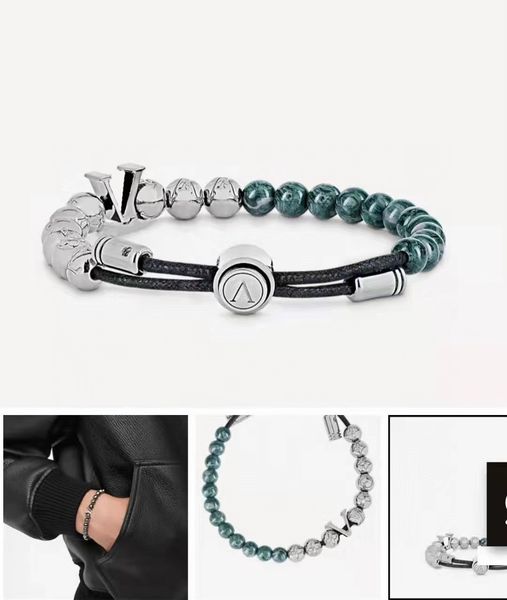 

beaded bracelet titanium steel bracelet couple charm bracelets for women mens luxury jewelry tainless gift valentine's day christmas, Golden;silver