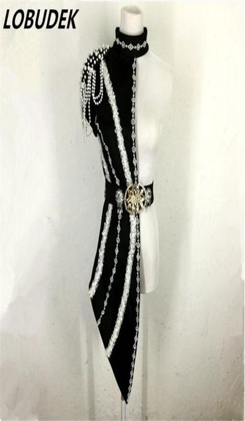 

2015 novelty female dance costumes singer jazz twirled clothing costume nightclub dancer christmas bar show stage wears6746465, Black;red