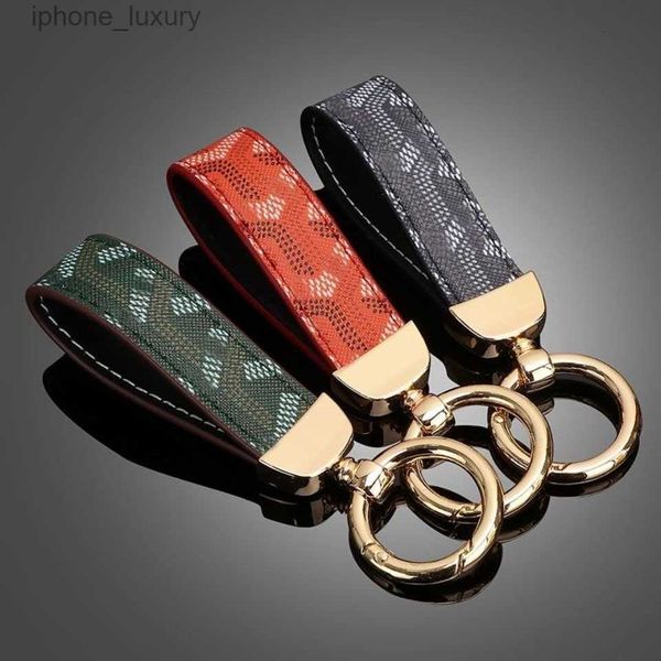 

fashion luxury key chain buckle lovers car keychain designer handmade leather design keychains men women bag pendant home accessories holida, Silver