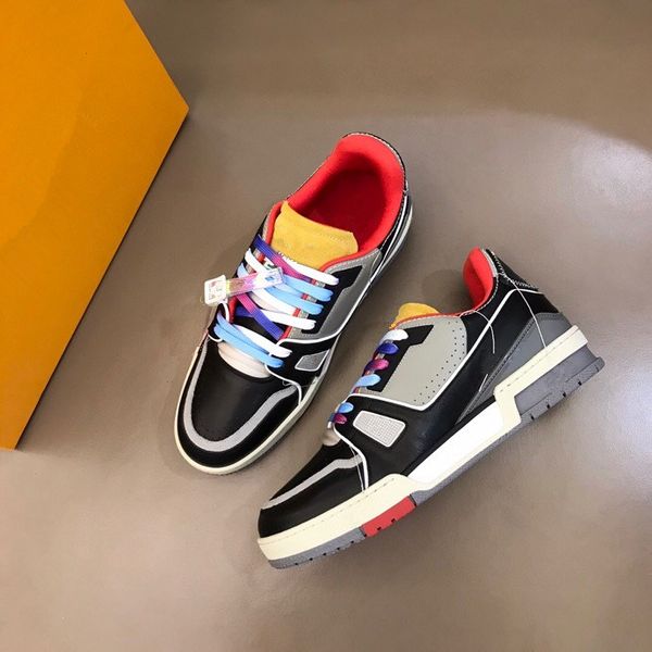 

new luxury sneakers spanish designer sports shoes women men fashion casual shoes comfortable nonslip soles cowhide size39-44 rd1012, Black