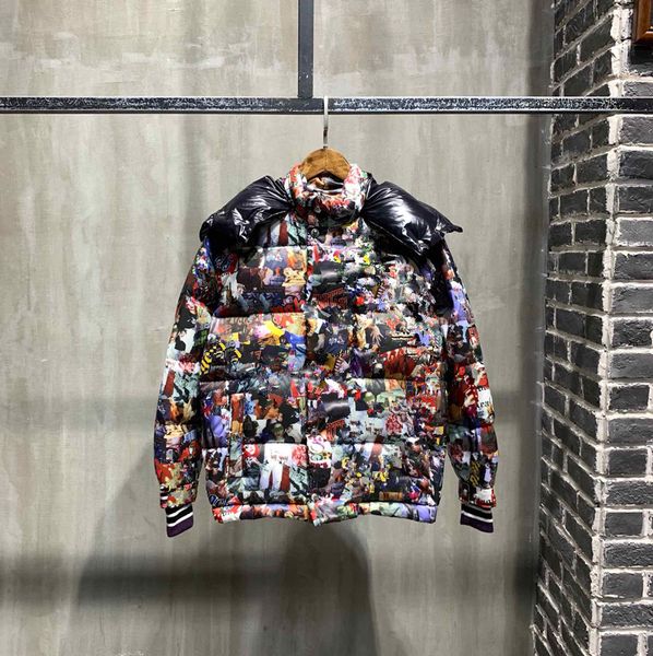 

2024luxury france mens down jacket letter monclair logo knitted women parkas panel casual coats bomber jackets designers men s clothing 09si, Black