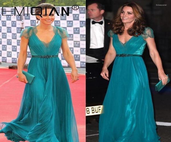 

party dresses a line cap sleeves chiffon evening dress princess kate designer short pleated celebrity9945737, White;black